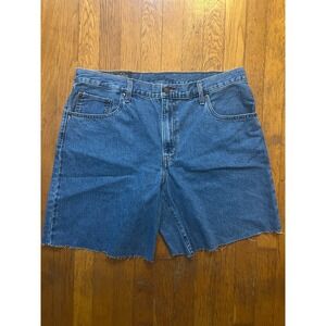 WOMENS LEVIS PREMIUM BAGGY DAD JORTS NWT SIZE 32